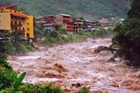 Urubamba River at Aguas Callientes, Cuzco, Peru
